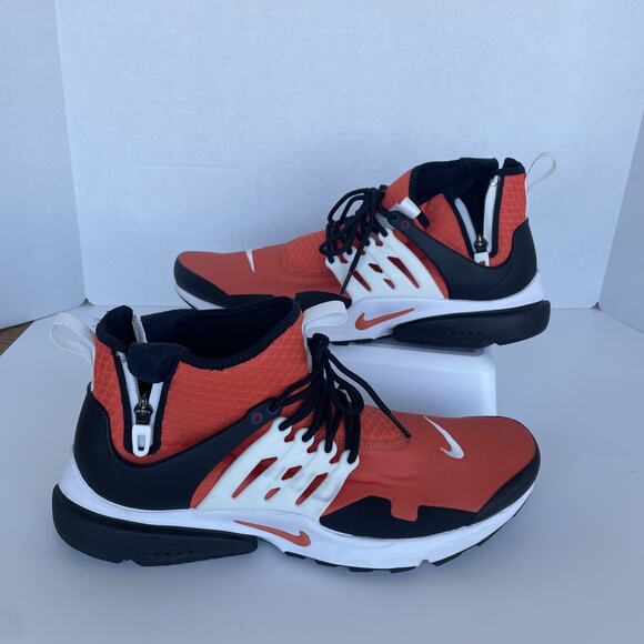 Nike Air Presto Mid Utility Orange Men's Size 12 DC8751-800 Great Condition - Picture 3 of 6